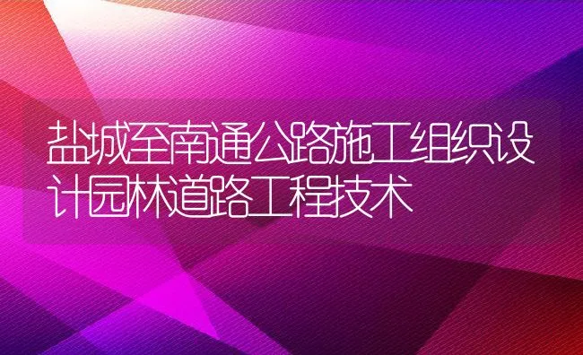 盐城至南通公路施工组织设计园林道路工程技术 | 水产养殖知识