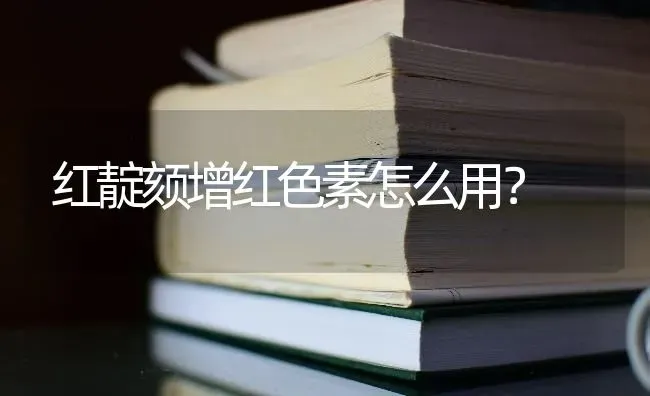 红靛颏增红色素怎么用？ | 动物养殖问答