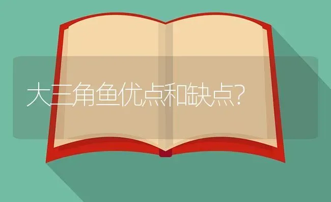 大三角鱼优点和缺点？ | 鱼类宠物饲养