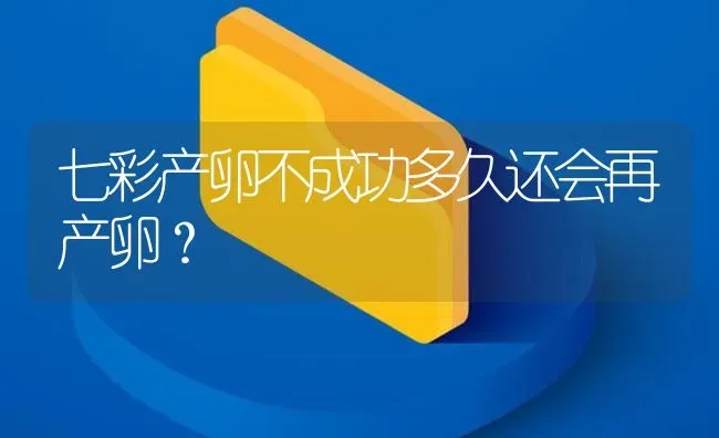 七彩产卵不成功多久还会再产卵？ | 鱼类宠物饲养