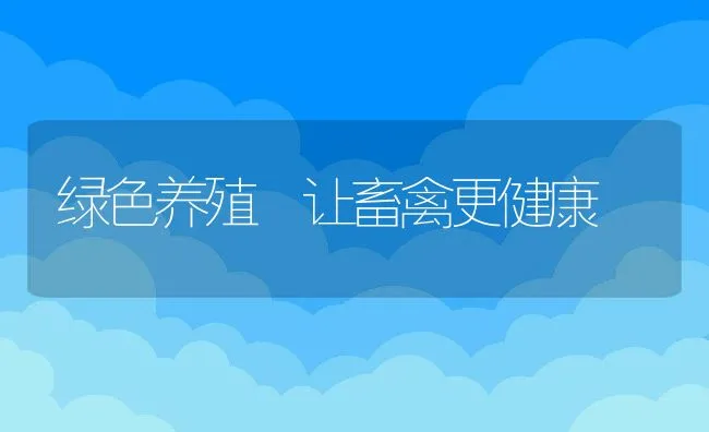 绿色养殖 让畜禽更健康 | 动物养殖学堂