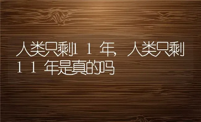 人类只剩11年,人类只剩11年是真的吗 | 宠物百科知识