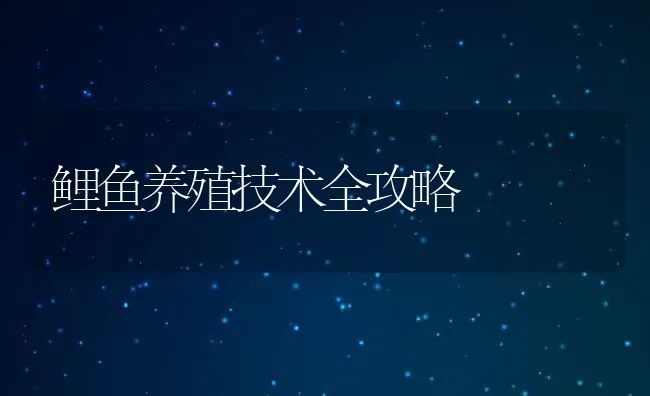 鲤鱼养殖技术全攻略 | 动物养殖饲料