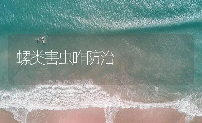 螺类害虫咋防治 | 海水养殖技术