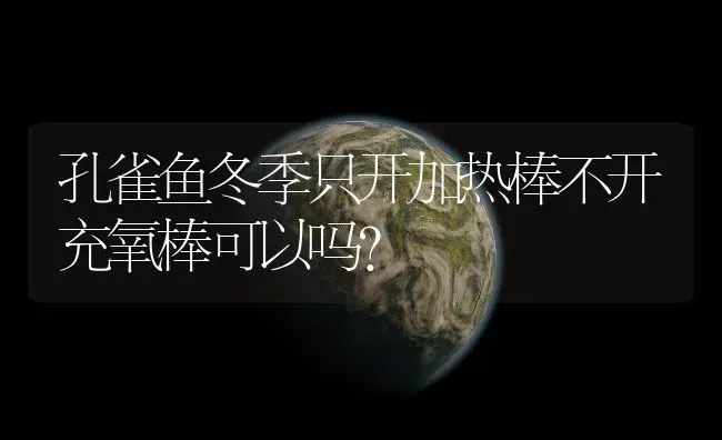 孔雀鱼冬季只开加热棒不开充氧棒可以吗？ | 鱼类宠物饲养