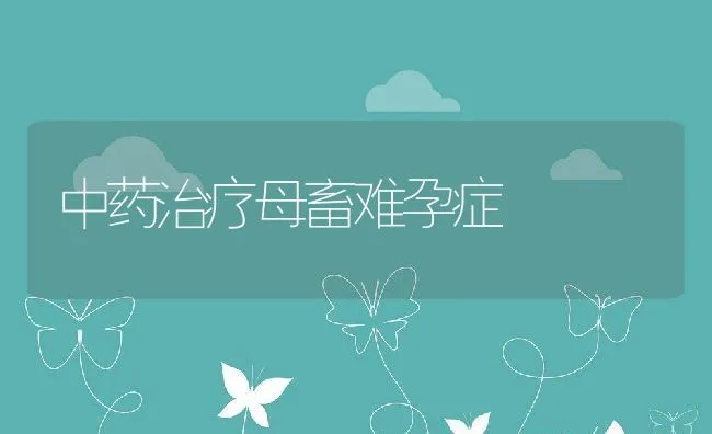 中药治疗母畜难孕症 | 动物养殖学堂