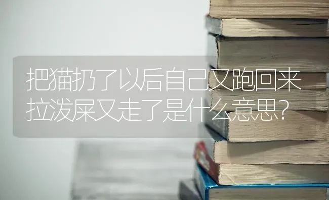 把猫扔了以后自己又跑回来拉泼屎又走了是什么意思？ | 动物养殖问答