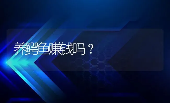 养鳄鱼赚钱吗？ | 动物养殖教程