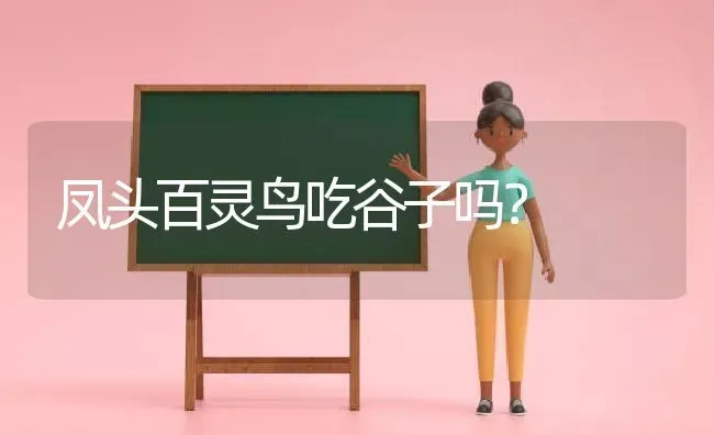 凤头百灵鸟吃谷子吗？ | 动物养殖问答