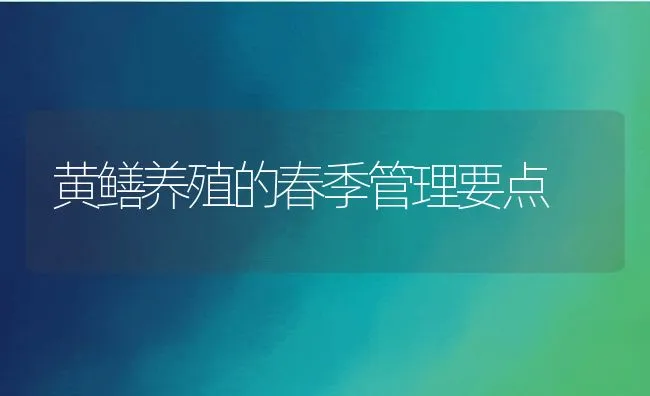 黄鳝养殖的春季管理要点 | 动物养殖学堂