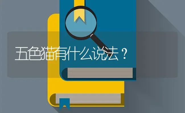 五色猫有什么说法？ | 动物养殖问答