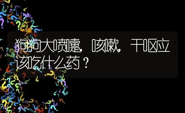 狗狗大喷嚏，咳嗽，干呕应该吃什么药？ | 动物养殖问答