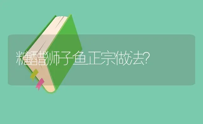 糖醋狮子鱼正宗做法？ | 鱼类宠物饲养