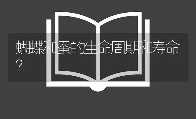 蝴蝶和蚕的生命周期和寿命？ | 鱼类宠物饲养