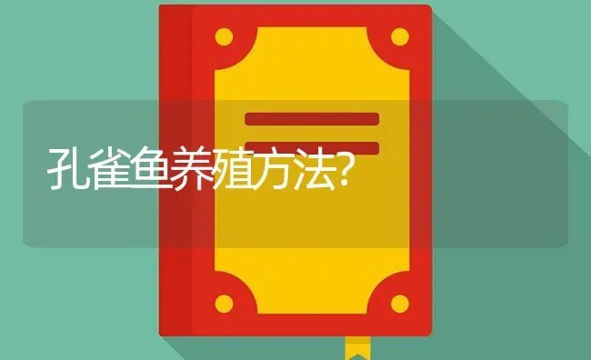 孔雀鱼养殖方法？ | 鱼类宠物饲养