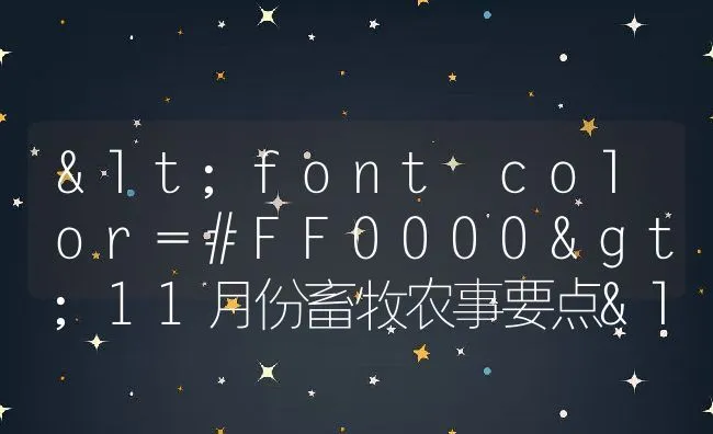 <font color=#FF0000>11月份畜牧农事要点</font> | 动物养殖饲料