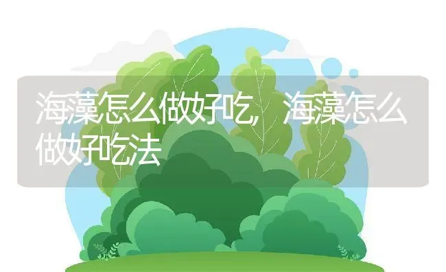 海藻怎么做好吃,海藻怎么做好吃法 | 宠物百科知识