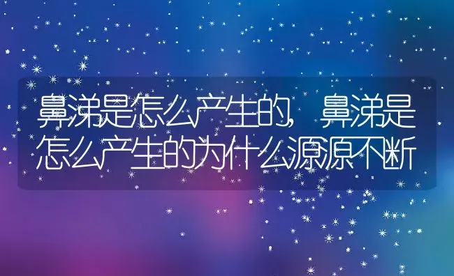 鼻涕是怎么产生的,鼻涕是怎么产生的为什么源源不断 | 宠物百科知识