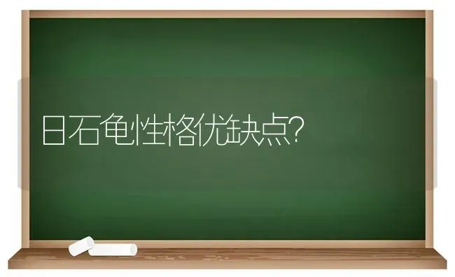 日石龟性格优缺点？ | 动物养殖问答