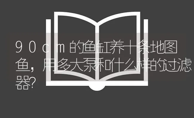 90cm的鱼缸养十条地图鱼，用多大泵和什么样的过滤器？ | 鱼类宠物饲养