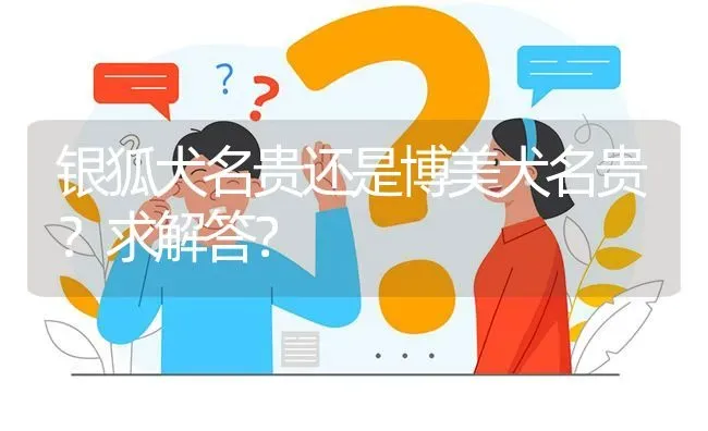 银狐犬名贵还是博美犬名贵？求解答？ | 动物养殖问答