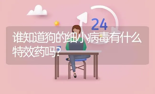 谁知道狗的细小病毒有什么特效药吗？ | 动物养殖问答