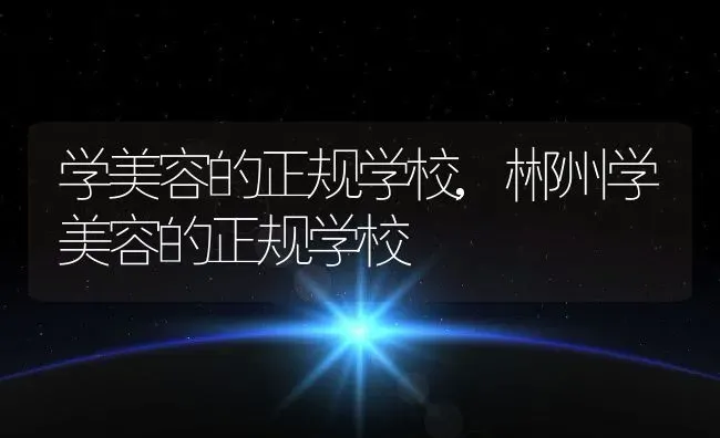 学美容的正规学校,郴州学美容的正规学校 | 宠物百科知识