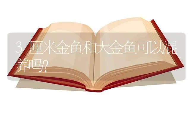 3厘米金鱼和大金鱼可以混养吗？ | 鱼类宠物饲养