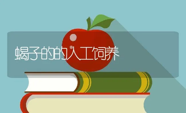 蝎子的的人工饲养 | 动物养殖饲料