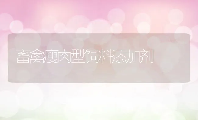 畜禽瘦肉型饲料添加剂 | 动物养殖学堂