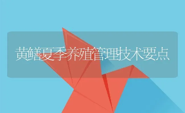 黄鳝夏季养殖管理技术要点 | 水产养殖知识