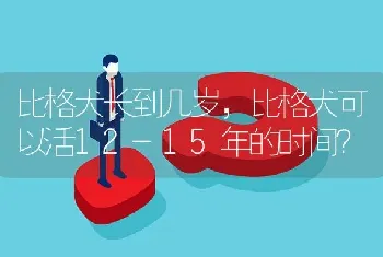 比格犬长到几岁，比格犬可以活12-15年的时间？