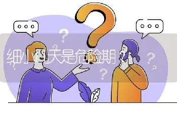 细小几天是危险期？