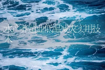 水产养殖业低温减灾实用技术