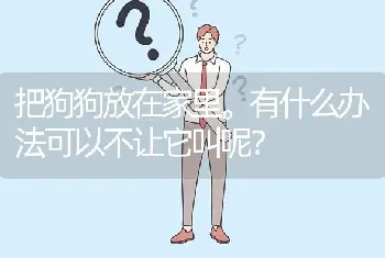 把狗狗放在家里。有什么办法可以不让它叫呢？