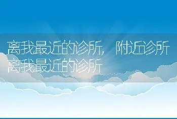 离我最近的诊所，附近诊所离我最近的诊所