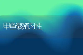 甲鱼繁殖习性