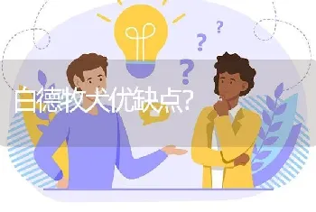 白德牧犬优缺点？