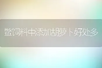 10种低成本蛋白质家禽饲料