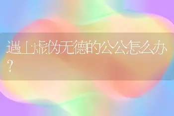 遇上虚伪无德的公公怎么办？