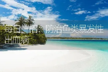 每日一招：防治鱼类暴发性出血病