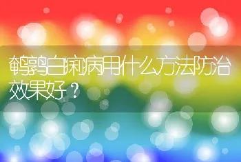 如何防治鹌鹑新城疫？