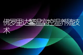 佛罗里达鳖温室控温养殖技术