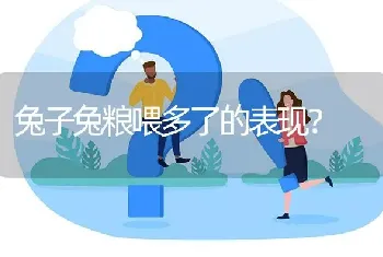 兔子兔粮喂多了的表现？