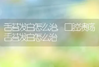 舌苔发白怎么治，口腔溃疡舌苔发白怎么治