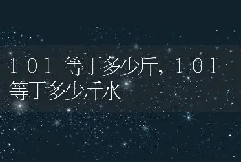 10l等于多少斤，10l等于多少斤水