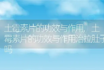 土霉素片的功效与作用，土霉素片的功效与作用治拉肚子吗