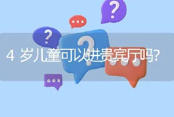 4岁儿童可以进贵宾厅吗？