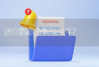 迷你鹦鹉鱼繁殖条件？