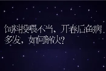 饲料投喂不当，开春后鱼病多发，如何解决？